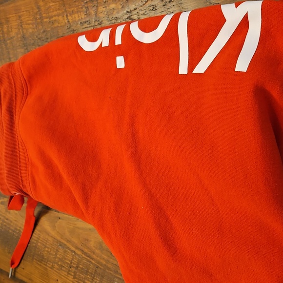 Calvin Klein Red Drawstring Sweatpants - Picture 2 of 8